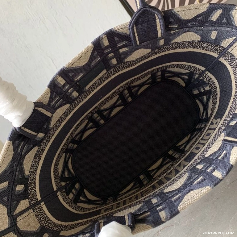 Cheap Canvas Motif Basket Hat Bag Blue Macrocannage Dior Christian 0730 Luxury